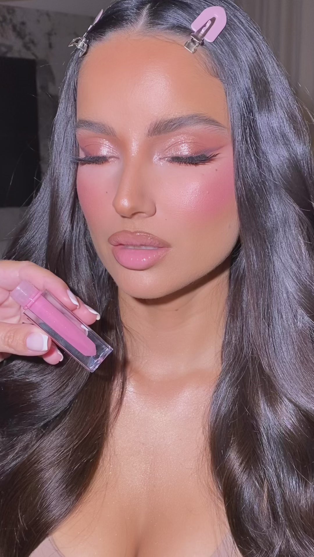 Pink twinkle Lip Gloss