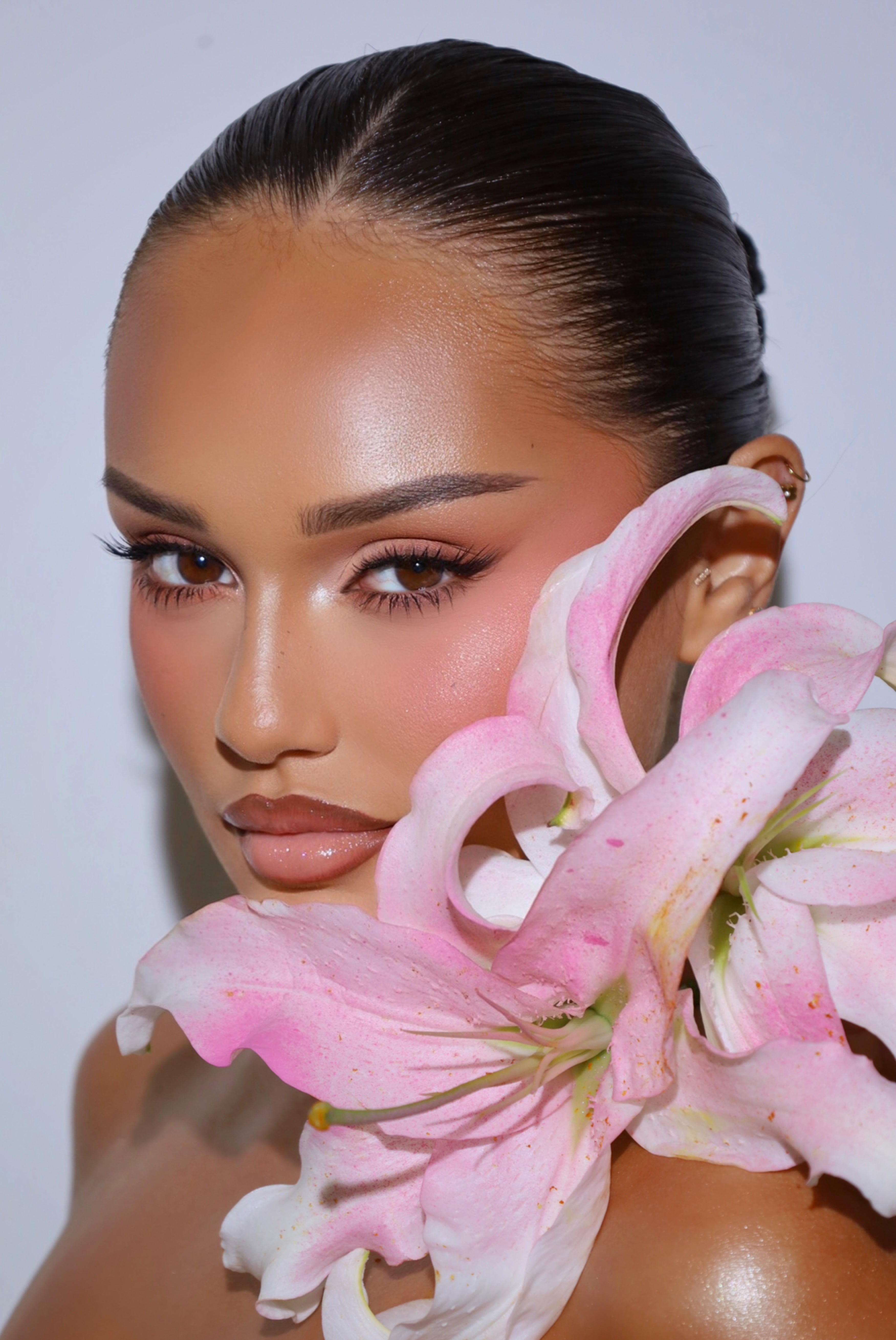 Velvet peach lipstick